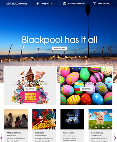 New VisitBlackpool Website