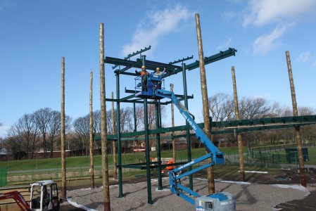 Main image for High ropes adventure course takes shape article