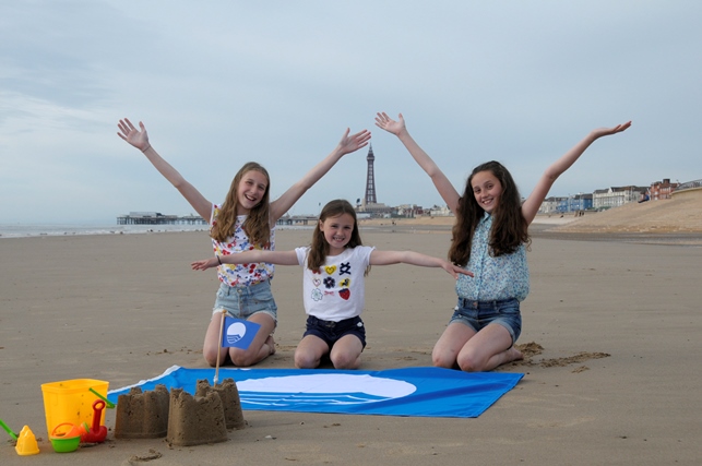 Main image for Blackpool Beach Awarded Blue Flag for Second Year! article