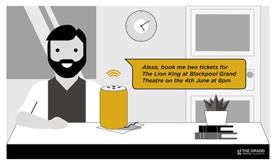 Book tickets at home through Alexa