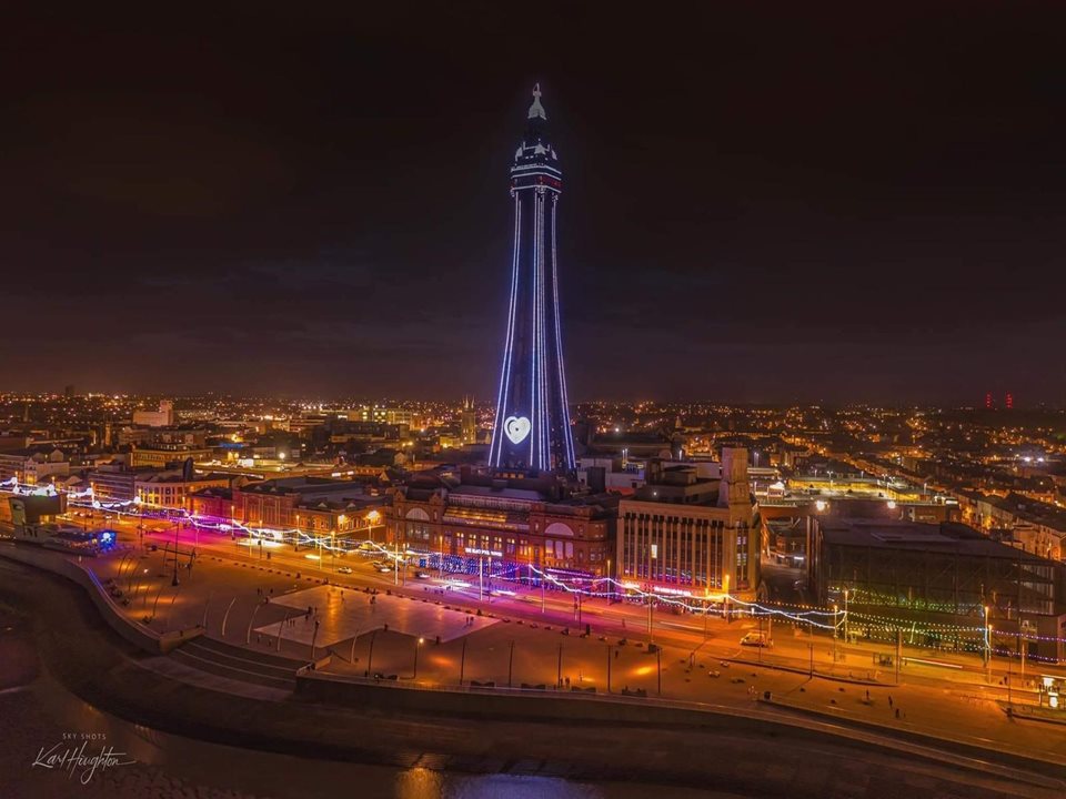 Main image for The Blackpool Tower unveils new illuminations for 2020 article