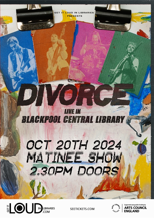 DIVORCE live at Blackpool Central Library 20.10.24