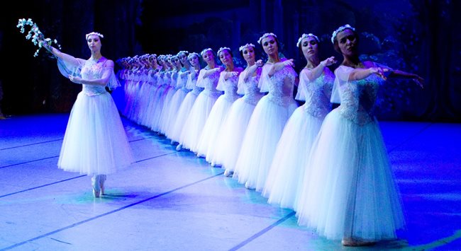 ballet dancers at Blackpool Grand Theatre