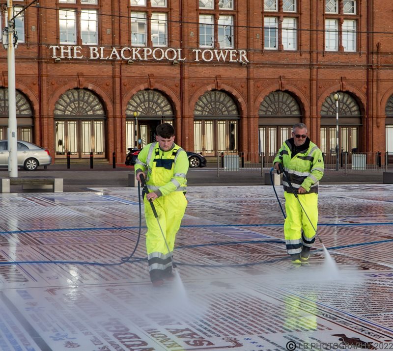 HLS Cleaning Comedy Carpet Blackpool