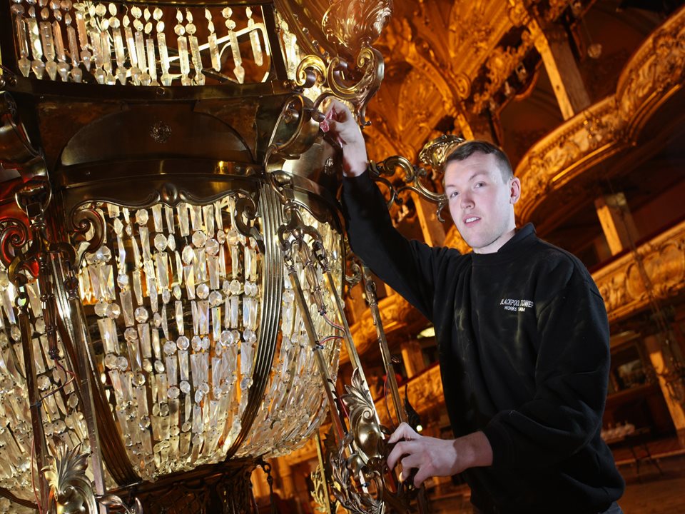 Main image for The Iconic Blackpool Tower Ballroom Ready For 125 Celebrations article