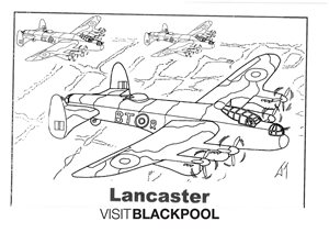 Lancaster Colouring Sheet