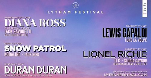 Lytham Festival 2021 Line-Up