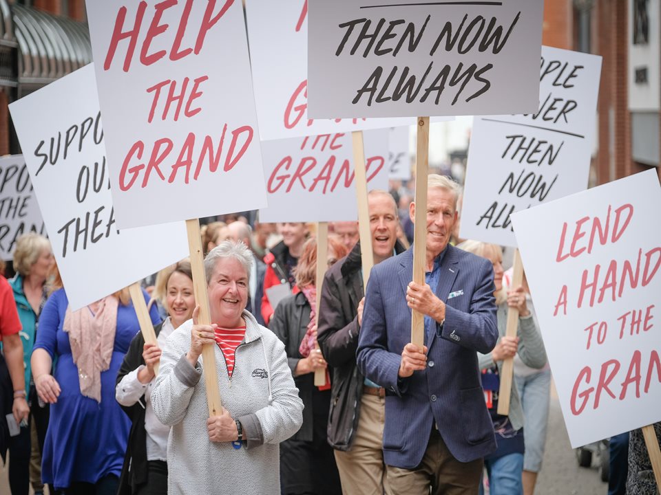 Main image for The march to save the Grand Theatre repeated 45 years on article