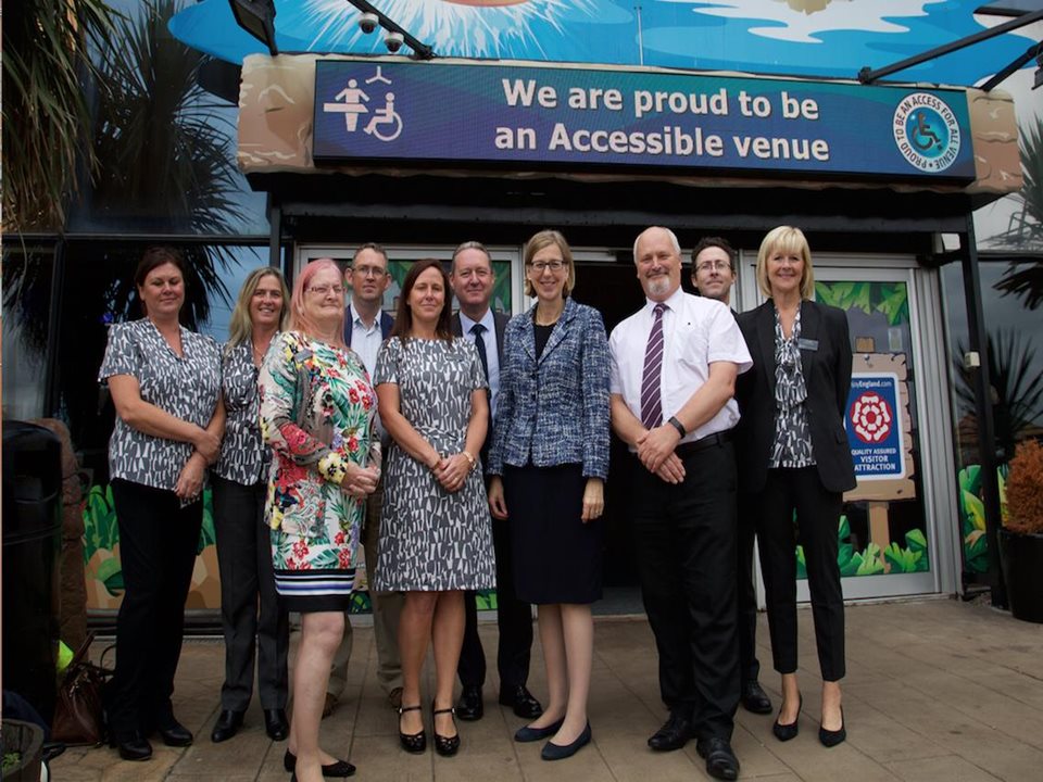 Main image for Minister for Disabled People, Health and Work visits Blackpool and Sandcastle Waterpark article