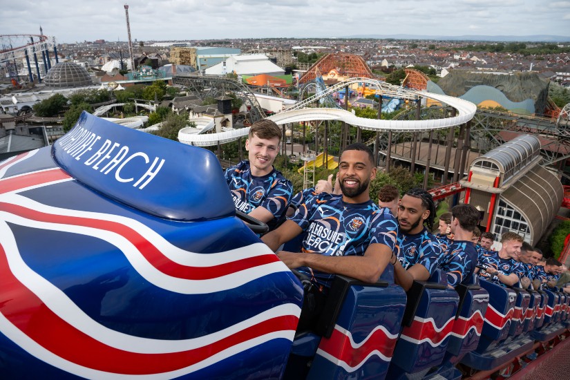 Main image for Blackpool FC unveils new kit at the top of the Big One article