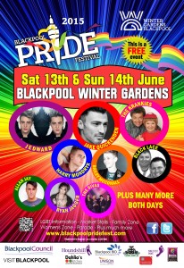 Main image for BLACKPOOL PRIDE FESTIVAL, 13TH/14TH JUNE 2015 article