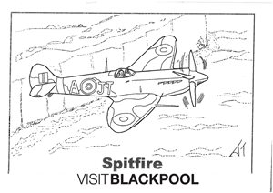 Spitfire Colouring Sheet