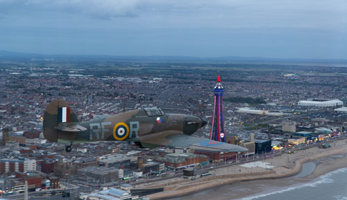 The Hurricane over Blackpool