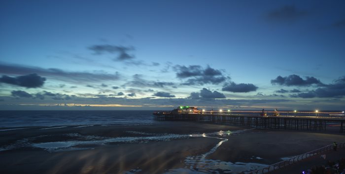 North Pier Blackpool at sunset